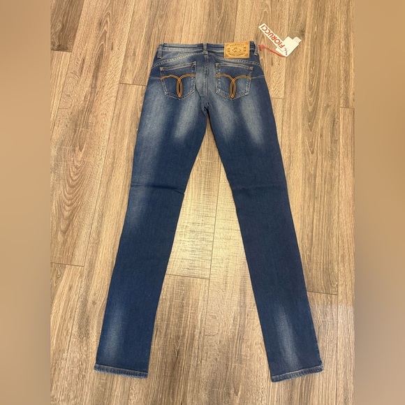 Fiorucci Jeans Naomi Campbell Womens Slim Fitting Denim 27w 34l NWT - Picture 7 of 9